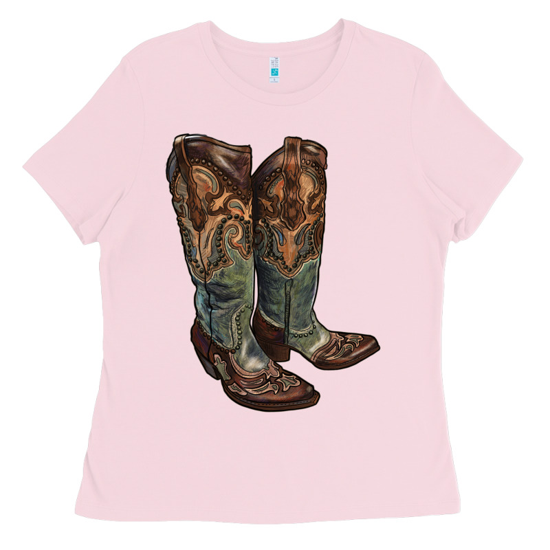 Cowgirl Boots Ladies Tee by RanaPortraitStore | Teevron
