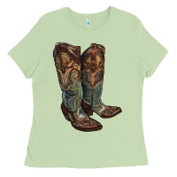 Matcha cowgirl boots Ladies Tee - RanaPortraitStore