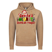 Vintage Coffee santas favorite softball player Vintage Hoodie - CowGirlArtShop