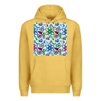 Antique Gold Science Teacher Seamless Pattern Premium Hoodie - BundleAndBundleShop