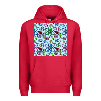 Cardinal Science Teacher Seamless Pattern Premium Hoodie - BundleAndBundleShop