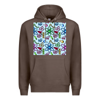 Coffee Science Teacher Seamless Pattern Premium Hoodie - BundleAndBundleShop