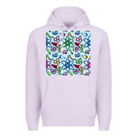 Lilac Science Teacher Seamless Pattern Premium Hoodie - BundleAndBundleShop