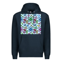 Navy Science Teacher Seamless Pattern Premium Hoodie - BundleAndBundleShop