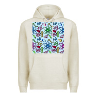Oatmeal Heather Science Teacher Seamless Pattern Premium Hoodie - BundleAndBundleShop