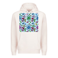 Pale Pink Science Teacher Seamless Pattern Premium Hoodie - BundleAndBundleShop