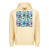 Pina Colada Science Teacher Seamless Pattern Premium Hoodie - BundleAndBundleShop