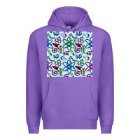 Purple Science Teacher Seamless Pattern Premium Hoodie - BundleAndBundleShop