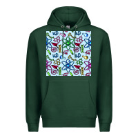 Sports Green Science Teacher Seamless Pattern Premium Hoodie - BundleAndBundleShop
