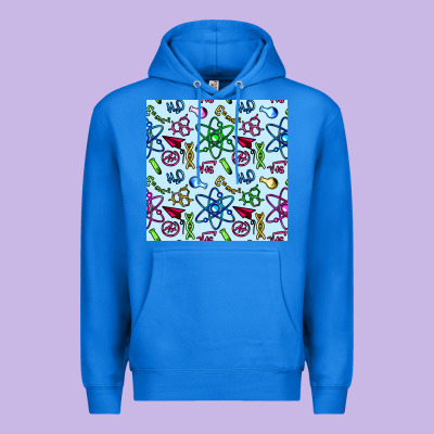 Science Teacher Seamless Pattern Premium Hoodie Designed By Bundleandbundleshop
