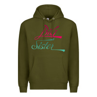 Army Green Big Sister love Big Sis Gift ba Premium Hoodie - minhPixels