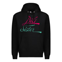 Black Big Sister love Big Sis Gift ba Premium Hoodie - minhPixels
