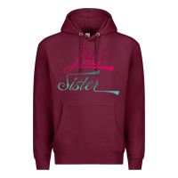 Burgundy Big Sister love Big Sis Gift ba Premium Hoodie - minhPixels