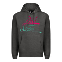 Charcoal Heather Big Sister love Big Sis Gift ba Premium Hoodie - minhPixels