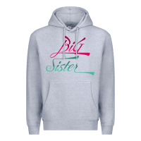 Heather Grey Big Sister love Big Sis Gift ba Premium Hoodie - minhPixels