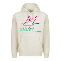 Oatmeal Heather Big Sister love Big Sis Gift ba Premium Hoodie - minhPixels