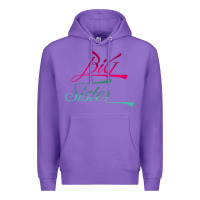 Purple Big Sister love Big Sis Gift ba Premium Hoodie - minhPixels