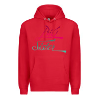 Red Big Sister love Big Sis Gift ba Premium Hoodie - minhPixels