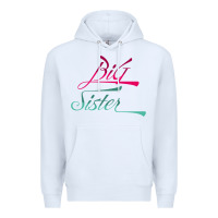 White Big Sister love Big Sis Gift ba Premium Hoodie - minhPixels