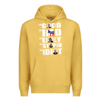 Antique Gold The Good The Bad The Ugly The Stupid The Idiot Politics TShirt Premium Hoodie - minhPixels