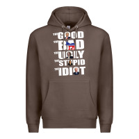 Coffee The Good The Bad The Ugly The Stupid The Idiot Politics TShirt Premium Hoodie - minhPixels