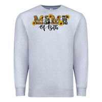 Heather Grey western mama of both Premium Sweatshirt - Artiststas