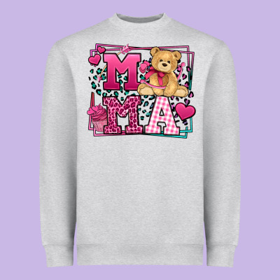 Western Valentines Day Mama Mother's Day Heavyweight Sweatshirt Designed By Lillyallendesigns