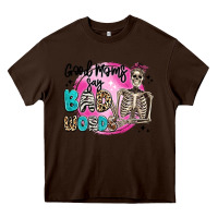 Chocolate Brown good moms say bad words Heavy Core Tee - Artiststas