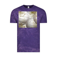 Cloud Purple distressed volleyball pattern Vintage Tee - TumblerDesignByShophia