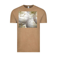 Vintage Coffee distressed volleyball pattern Vintage Tee - TumblerDesignByShophia