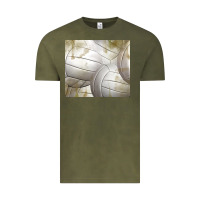 Vintage Olive distressed volleyball pattern Vintage Tee - TumblerDesignByShophia