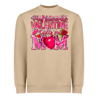 Mushroom My Favorite Valentine Calls Me Heavyweight Sweatshirt - CowhideDigitalArt