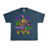 Mardi Gras Fleur De Lis Urban Heavy Tee | Teevron
