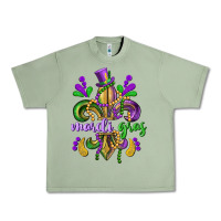 Oil Green mardi gras fleur de lis Urban Heavy Tee - CowGirlArtShop