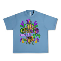 Pebble Blue mardi gras fleur de lis Urban Heavy Tee - CowGirlArtShop