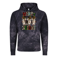 Cloud Black merry and bright Vintage Hoodie - CowGirlArtShop