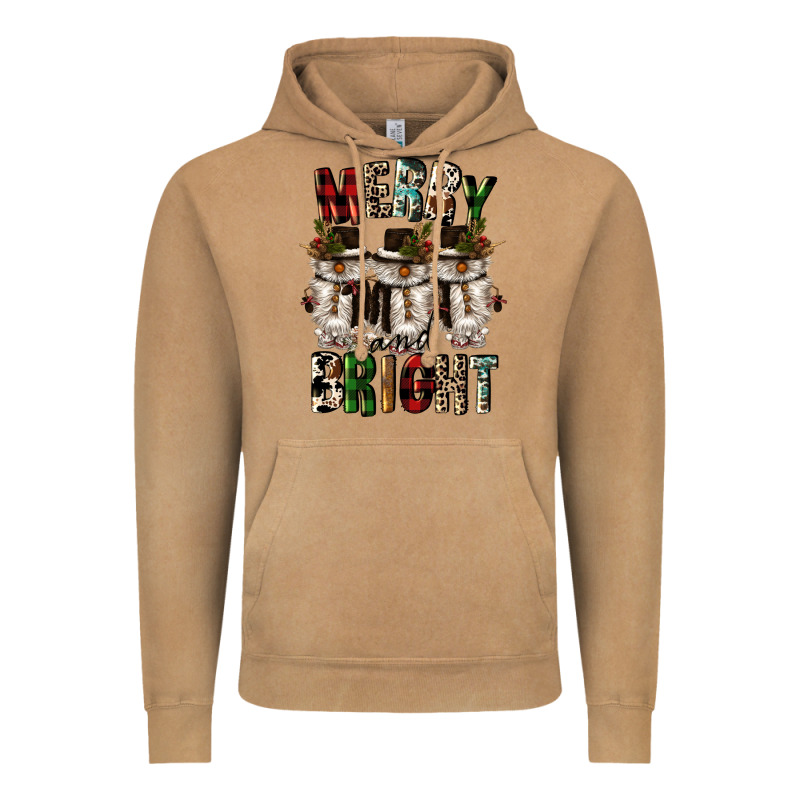 Merry And Bright Vintage Hoodie by CowGirlArtShop | Teevron