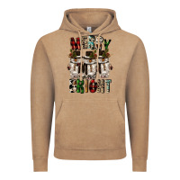 Vintage Coffee merry and bright Vintage Hoodie - CowGirlArtShop