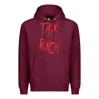Burgundy tax the rich shirt (on back)political t shirts for women men t shirt Premium Hoodie - minhPixels