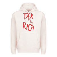 Pale Pink tax the rich shirt (on back)political t shirts for women men t shirt Premium Hoodie - minhPixels