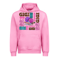 Fuchsia Pink gigi gigi with knitting Urban Hoodie - AdoDesignShop
