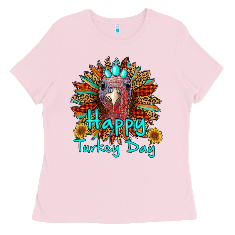 Happy Turkey Day Sunflower Ladies Tee by RanaPortraitStore | Teevron