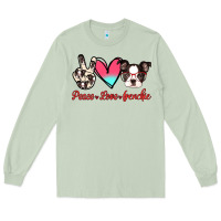 Matcha Peace Love Frenchie Long Sleeve Tee - Jasminsmagicworld
