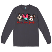 Smoke Peace Love Frenchie Long Sleeve Tee - Jasminsmagicworld