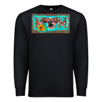 Black mom heifer license plate Premium Sweatshirt - Artiststas