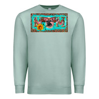 Seafoam mom heifer license plate Premium Sweatshirt - Artiststas