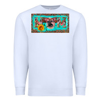 White mom heifer license plate Premium Sweatshirt - Artiststas