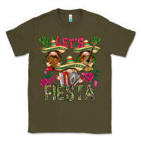 Army Green Let's Fiesta with gnomes Classic Tee - NancyCooperArtShop