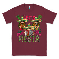 Burgundy Let's Fiesta with gnomes Classic Tee - NancyCooperArtShop