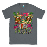 Charcoal Heather Let's Fiesta with gnomes Classic Tee - NancyCooperArtShop